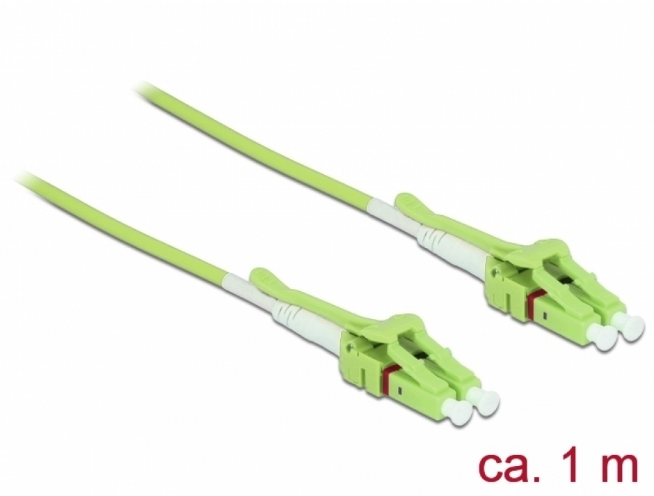 Imagine Cablu fibra optica LC la LC Multi-mode OM5 Uniboot 1m, Delock 85688